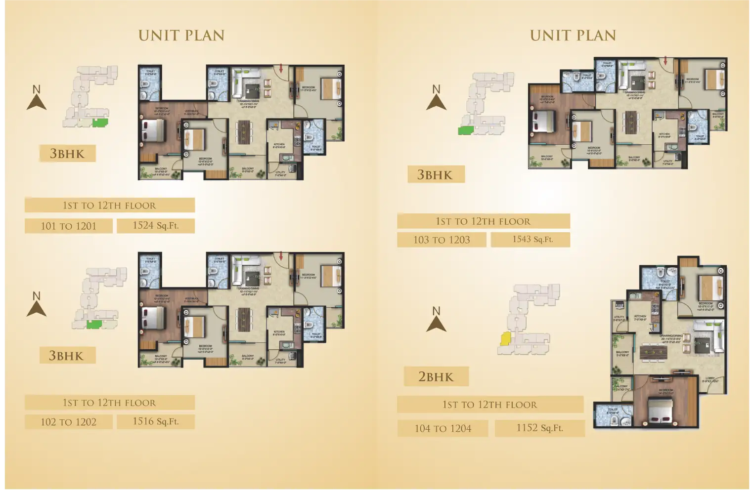 2 BHK Floor Plan 2